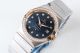 Perfect Replica Swiss Grade Omega Constellation Rose Gold Diamond Bezel Dark Blue Dial Watch (1)_th.JPG